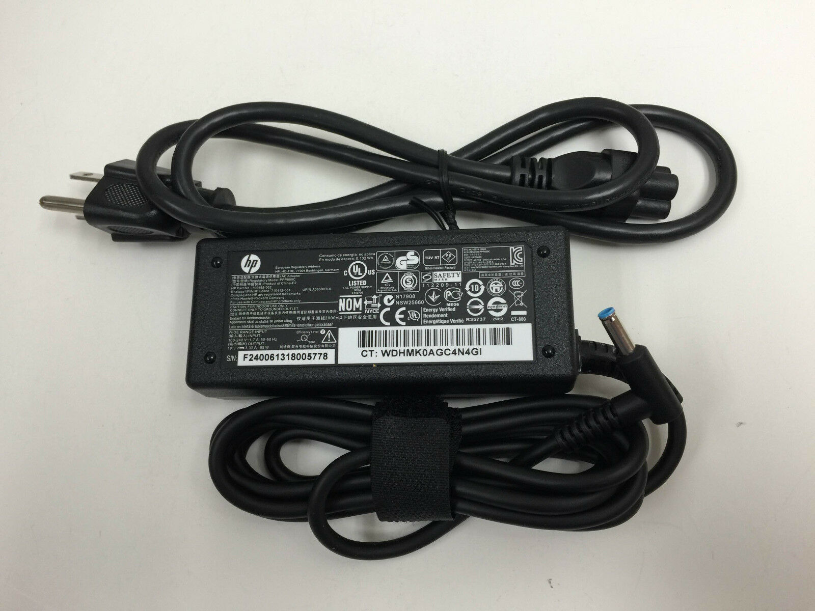 New 714657-001 714159-001 19.5V 3.33A AC Adapter for HP ProBook 645 G3, 640 G3, 655 G3, 650 G3 Laptop Charger